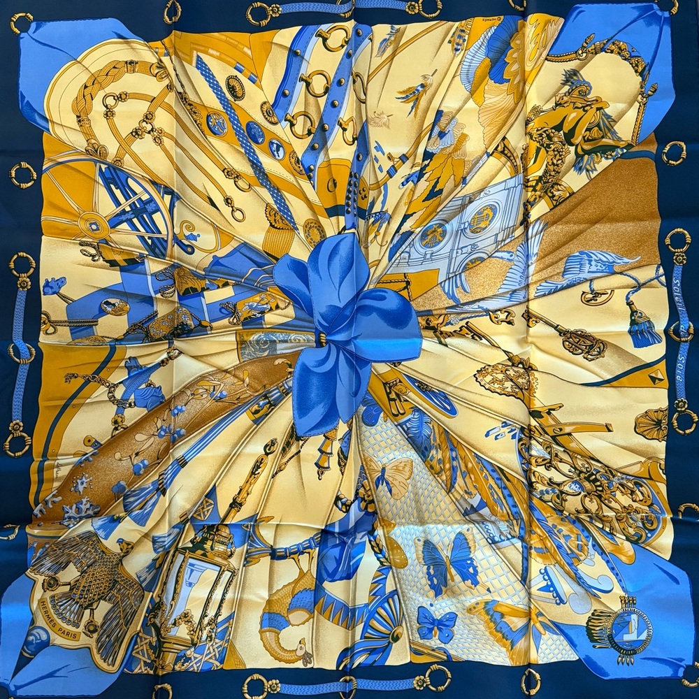 Hermes Silk Scarf New Condition